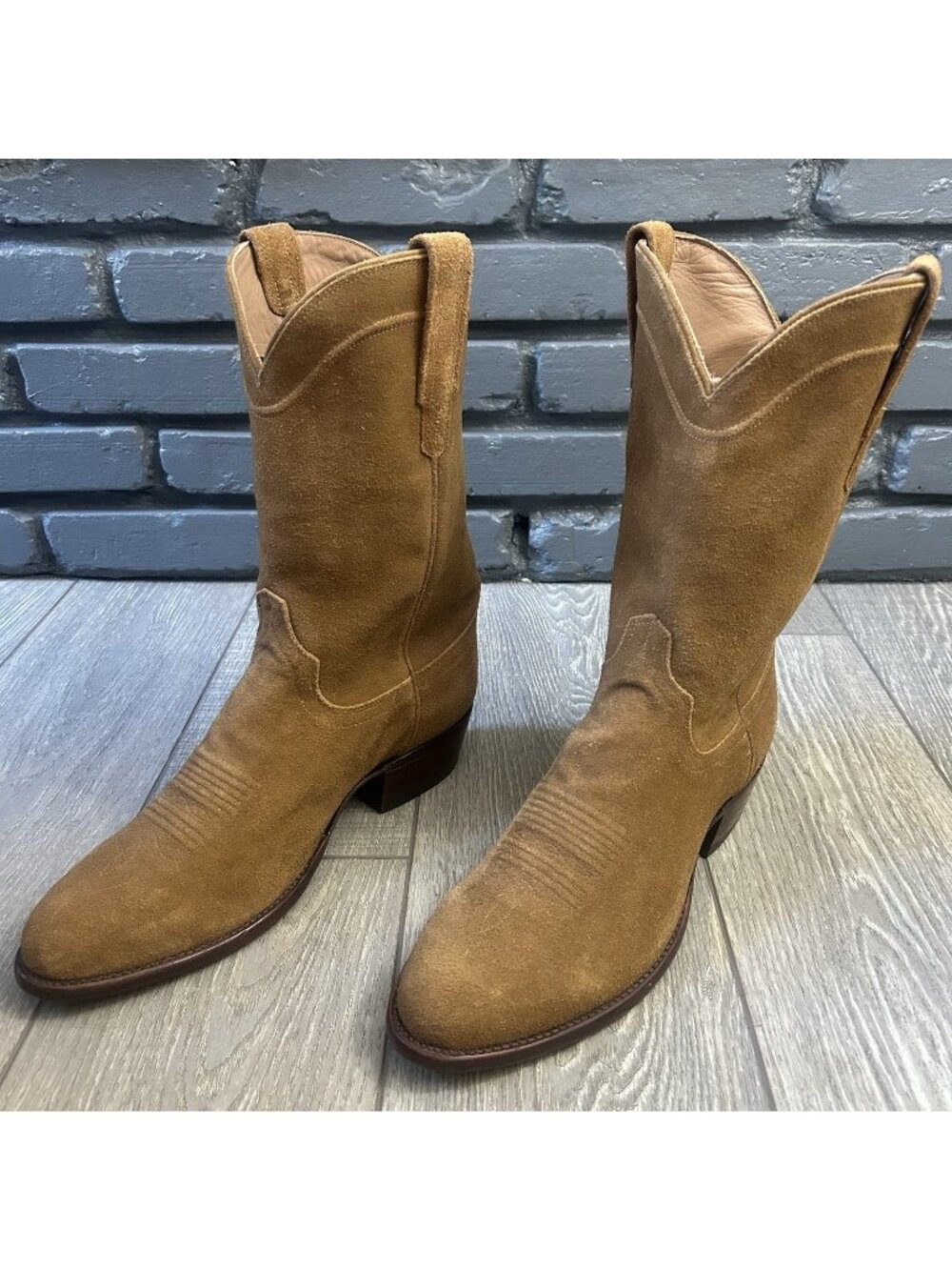Tecovas The Johnny Suede Western Cowboy Boots Mens 12 EE